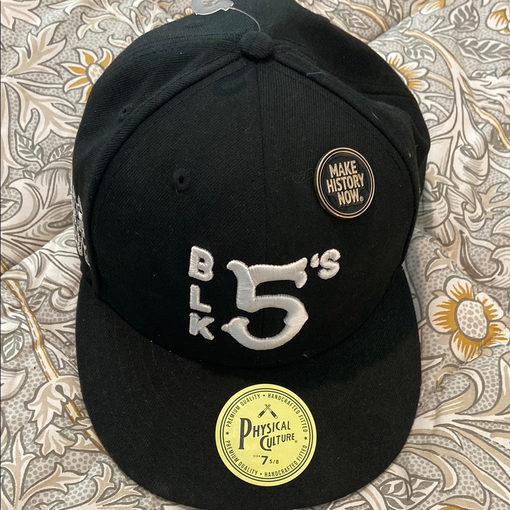 Physical Culture Black Five Fitted Hat 7 5/8